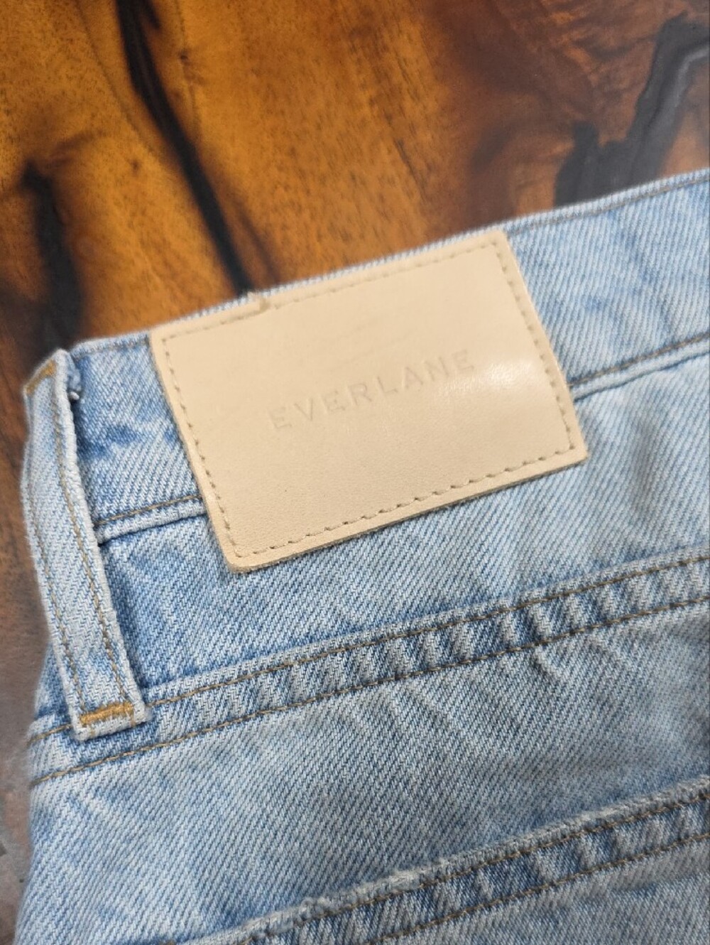 Everlane Light Blue Patchwork Streetwear✨️Y2K✨️SKATER GIRL✨️ - Picture 5 of 8